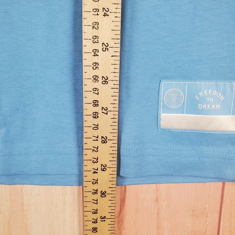 Nike OG Mens T-Shirt Medium Blue Cotton Crew‎ Neck Short Sleeve Inter Miami CF